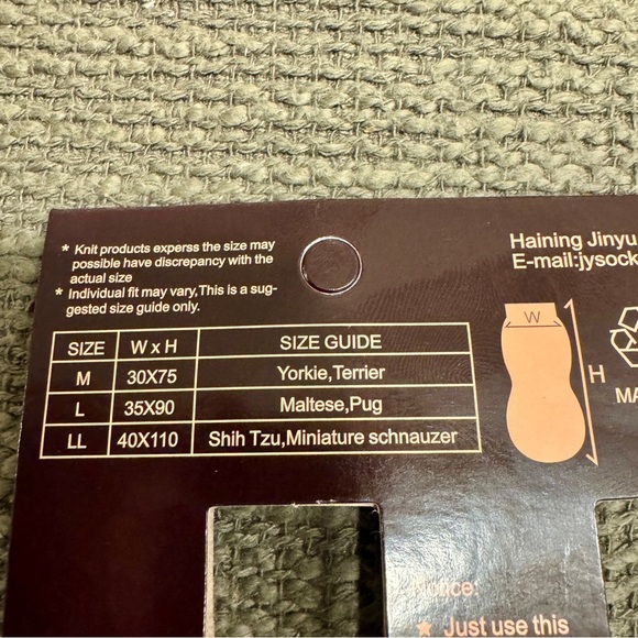 Striped Gray Non-Slip Dog Socks - Picture 3 of 3